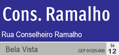 Placa da <span class="hpt_headertitle">Rua Conselheiro Ramalho</span>