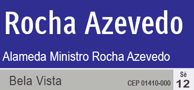 Placa da <span class="hpt_headertitle">Alameda Ministro Rocha Azevedo</span>
